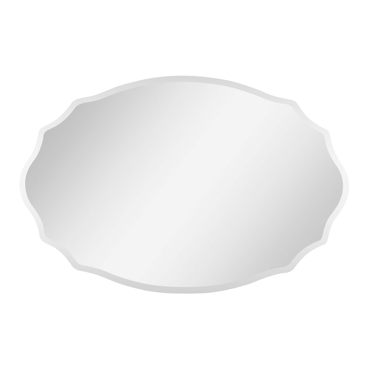 16" x 24" Oval Frameless Decorative Mirror by Ashland®